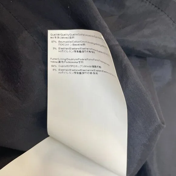 Hugo Boss Dinoma Sheath Dress 4 Blue Gray Watercolor Floral Sleeveless Cotton - Picture 15 of 15